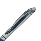 Pentel - Stylo gel EnerGel remplissable avec prise - Rétractable - 0,7 mm - Encre bleu de minuit-Bleu de minuit avec accents métalliques et clip de poche en métal