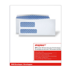 Staples Enveloppes blanches de sécurité avec fenêtre double n° 9, 3 7/8 po x 8 7/8 po, bte/500 - avec colle-Nº 9, 3 7/8 x 8 7/8 po