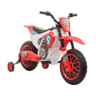 Aosom - moto électrique dirt bike pour enfants 12v, moto électrique à batterie - rouge-Batterie rechargeable 12V offrant jusqu'à 45 minutes de jeu sur la moto électrique 