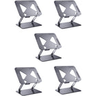 ShoppingAll - Support Élévateur Pour Ordinateurs Portables Et Tablettes Jusqu’à 17,3 Pouces – Noir - Paquet de 5-Compatibilité Universelle – Supporte les ordinateurs portables et tablettes jusqu’à 17,3", idéal pour le bureau, la maison ou les déplacements.
