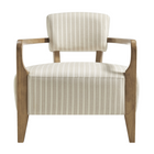 Modway - Zinnia Tissu rayé rembourré Chaise d’accent - Avoine-7