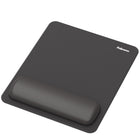 Fellowes - Repose-poignet pour souris Breyta avec coussin HEX - Noir-Protégez votre bureau et améliorez la performance de votre souris grâce à un tapis compatible avec les souris optiques et laser