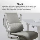 COUGAR - Stryder Chaise de bureau ergonomique avec support lombaire et accoudoirs relevables - gris-Mobilité silencieuse: Les manchons des roulettes réduisent la friction et éliminent le bruit indésirable, permettant à la chaise de glisser doucement et silencieusement sur tous les types de sol