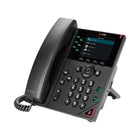 HP - Téléphone IP filaire à montage mural Poly VVX 350 à 6 lignes - Noir-Restez productif avec 6 touches de ligne programmables prenant en charge jusqu'à 34 affectations de touches de ligne avec pagination pour les numérotations automatiques et les contacts