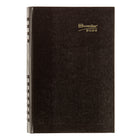 Brownline - 2026 Agenda quotidien CoilPro avec couverture rigide et reliure spirale double - 8 po x 5 po - Noir - Anglais-Horaire de rendez-vous de 7 h a.m. à 7 h 30 p.m., à intervalles de 30 minutes pour la semaine complète