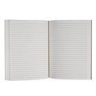 Gry Mattr - Cahier de notes - 6 po x 8 po - Ligné - 80 feuilles - Beige-Comprend 80 feuilles de papier certifié FSC de 80 g/m2