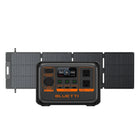 Bluetti - Centrale électrique portative AC2P de la série Premium et panneau solaire SP200L-Portable et léger : Seulement 7,9 lb avec une capacité de levage puissante de 600