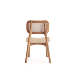 Manhattan Comfort - Versailles 18,5 po Chaise de salle à manger style industriel chic - Naturel - Lot de 2-Livré chez vous entièrement assemblé Aucun assemblage requis