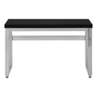 Monarch Specialties - 7684 Bureau 48 po L - Hauteur Adjustable Noir/Metal Argent-7