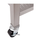 Seville Classics - Îlot de travail - 48 po L x 24 po l x 36 po H - Acier inoxydable-Cadres et bases des côtés de tiroirs en acier solide avec finition blanche en poudre durable
