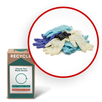 TerraCycle - Gants jetables - Zero Waste Box - 10 x 10 x 18 - Petite-Veuillez nous envoyer gants jetables en vinyle, nitrile et latex