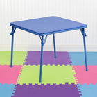 Flash Furniture - Table bleue pliante pour enfant-Places assises jusqu'à 4 enfants