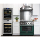 Kucht - 36 po Série KDF Cuisinière Pro Style au gaz naturel - Acier inoxydable/Vert-Les brûleurs scellés facilitent le nettoyage en empêchant les déversements de pénétrer dans la surface de cuisson