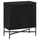 Hudson&Canal - Meuble d'appoint Brighton 28 po de largeur - Grain noir-Design contemporain moderne pour votre bureau à domicile, votre chambre ou vos espaces de vie