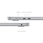 Apple - Portatif MacBook Air 15,3 po, M3, SSD 256 Go, Mémoire unifiée 16 Go, Argent, Français-Image nette, son limpide: La caméra HD 1080p, les trois micros et les six haut-parleurs avec Audio spatial vous offrent un son et une image incroyables.