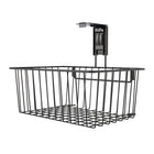 Gator Magnetics - Petit panier utilitaire magnétique de 12 po - Capacité de 35 lb - Noir-Polyvalent : idéal pour le rangement mural et l'organisation pour suspendre des objets en vrac dans l'atelier, le garage, la maison, la grange ou le hangar. Le panier Gator se fixe solidement aux surfaces en acier courantes. Offre la flexibilité nécessaire pour stocker et suspendre vos peintures en aérosol, insectifuges, produits de nettoyage, adhésifs, rubans adhésifs, serviettes en papier et autres articles en vrac pa