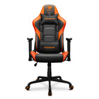Cougar - Chaise de jeu inclinable et pivotante Armor Elite - noir et orange-Chaise de jeu avec enveloppe et dossier haut