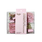 Logix - Ensemble de papeterie Logix - Rose-Design rose doux apportant une touche amusante et élégante