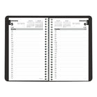 Brownline - 2026 Agenda quotidien Impression monochrome économique - 8 po x 5 po - Noir - Anglais-Reliure spirale avec couverture souple en poly 