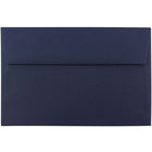 JAM Paper - Enveloppes d'invitation A9 - 5,75 x 8,75 - bleu marine - Paquet de 50-Caractéristiques de l'enveloppe : Fermeture en gomme à rabat droit, finition en papier lisse de haute qualité