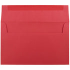 JAM Paper - Enveloppes d'invitation colorées A10 - 6 x 9,5 - rouge recyclé - Paquet de 50-Ces enveloppes sont idéales pour envoyer des invitations, des cartes de voeux, des RSVP, des cartes de remerciement, des cadeaux d'anniversaire, des remises de diplômes, des vacances et plus encore