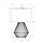 Monarch Specialties - Luminaire - 22 po H Lampe De Table - Cordage Brun - Abat-Jour Beige - Transitionnel-Attaché à un câble transparent de 6 pieds, placez cette lampe polyvalente sur une table d'extrémité, de côté ou de chevet, pour une source d'éclairage élégante