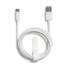 NXT Technologies - Câble tresse USB-C à USB-A, 4 pi, blanc-Le câble tresse de 4 pi resiste aux accrocs et aux enchevêtrements