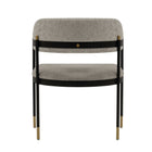 Manhattan Comfort - Lia fauteuil de salle à manger moderne 24,8 po en chenille avec accoudoirs - Pierre-Livré chez vous entièrement assemblé Aucun assemblage requis