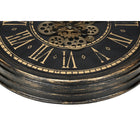 Monarch Specialties - Horloge - 24 po Rond - Mécanisme D'Engrenage - Horloge Murale - Brun - Transitionnel-Il suffit d'insérer 3 piles AA (non incluses), de l'accrocher et de profiter de la transformation instantanée de l'espace