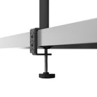 Kanto - Support de bureau pour moniteur simple - Clips de gestion des câbles - Noir-Manuel de l'utilisateur et tout le matériel de montage pour l'installation à l'œillet ou pince inclus