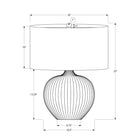 Monarch Specialties - Luminaire - 23 po H Lampe De Table - Céramique Noire - Abat-Jour Noir - Contemporain-Avec son cordon noir de 6 pieds, cette lampe d'accent est parfaite pour être placée sur une table d'appoint ou latérale dans un salon ou un bureau, ou sur une table de chevet dans votre chambre à coucher pour une touche sophistiquée
