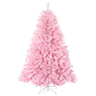HOMCOM - Sapin de Noël artificiel 5 pi - forme large - rose-5pi de haut en forme large, offrant un aspect sain et naturel 