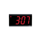 Pyramid Time Systems Ensemble d'horloges numériques 4 chiffres DEL rouge cadre noir, sans fil synchronisé RF, (WSCBD-5)-Sans fil synchronisé RF, 902-928 MHz à sauts de fréquence
