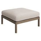 Modway - Eleni Square Terrasse extérieure Bois de teck Ottoman - Caillou-Carré ottoman