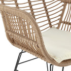 Manhattan Comfort - Ensemble de salon de patio moderne Antibes pour 2 personnes avec table d’appoint - beige et crème - ensemble de 3 pièces-Assemblage à domicile requis Tout le matériel inclus