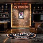 Leon Draisaitl 20x29 sur toile Oilers Action-V - Toile encadree - 22" x 31"-Dimensions finales: 22.5x31.5