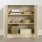 South Shore - Essence - Armoire de rangement avec 2 portes - Chêne blanchi-Matériau: Panneaux de particules laminés, MDF