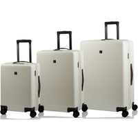 Champs - Vintage Muse Ensemble de Bagages 3 Pièces - IvoireNoir-Expansion sur toutes les valises