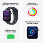Apple - Watch SE 3 - 40 mm - GPS - Boîtier en aluminum Minuit avec Bracelet Sport Minuit - M / G-Un nouvel écran toujours allumé vous permet de consulter votre montre sans lever le poignet
