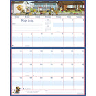 MotherWord - Calendrier familial magnétique pour réfrigérateur 2024-2025 - 15 po x 9 1/2 po - anglais-Idéal pour les portes de réfrigérateurs côte à côte