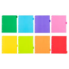 JAM Paper – Intercalaires d'index à onglets, en plastique - 8 onglets - paq./6, couleurs variées-3