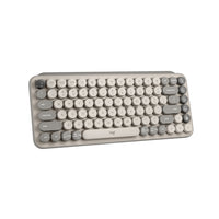 Logitech - POP Keys Clavier mécanique sans fil avec touches emoji personnalisables - Brume-En faire moins : Gris léger et sable naturel se mélangent dans une élégante palette minimaliste, vous permettant de créer un réel impact avec POP Keys clavier mécanique sans fil en Mist
