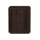 Manhattan Comfort - Evelyn 32" Table de nuit moderne à 3 tiroirs - Marron - Lot de 2-Parfait pour le rangement de chevet, les lampes ou les objets de décoration