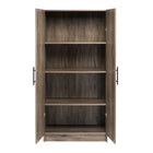 Prepac - Armoire de rangement Elite 32 po - Gris dérivé-Fini durable en laminé gris vieilli