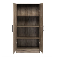 Prepac - Armoire de rangement Elite 32 po - Gris dérivé-Fini durable en laminé gris vieilli