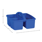 Teacher Created Resources - Caddy de rangement en plastique bleu, paquet de 6-5