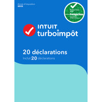 TurboImpôt 2025 - 20 Déclarations - Français - Windows [Téléchargement]-Conçu pour les familles plus grandes et celles avec plusieurs déclarations de revenus