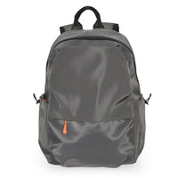 Club Rochelier - Sac à dos contrasté – Gris foncé-Compartiment intérieur rembourré pour ordinateur portable avec fermeture velcro