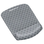 PlushTouchâ„¢ Tapis de souris/repose-poignet, treillis gris-Le matériau doux et perméable à l'air résiste à l'usure