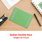 Staples - Ruban double face avec dévidoir - 1/2 po l x 13,8 vg L - Paquet de 3-Mesure 1/2 po de largeur et 13,8 vg de longueur